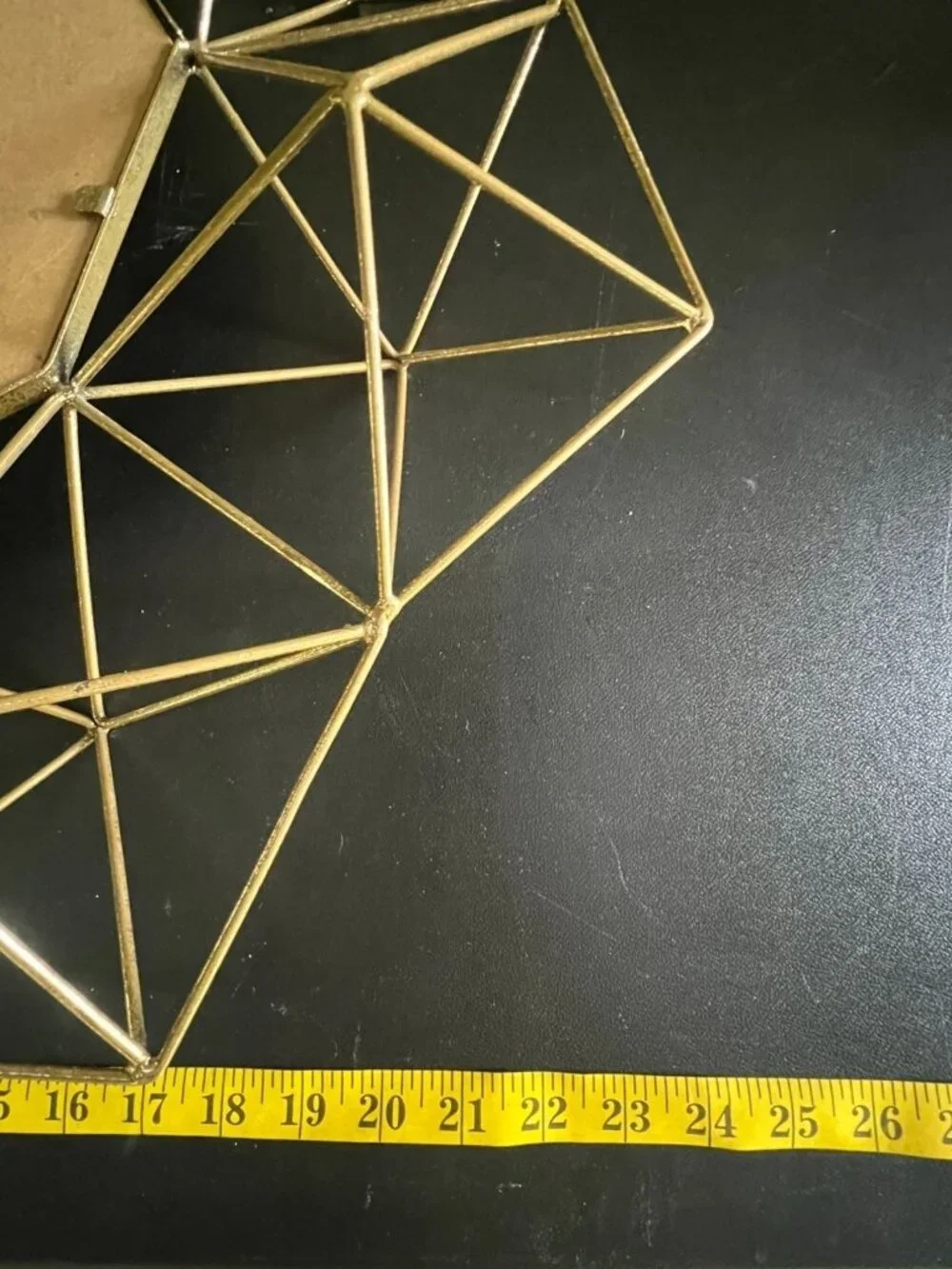 Geometric Gold Frame Mirror With Art Deco Octagon Design 24